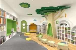 International Kindergarten School Furniture Interior Library Room Design Library Tree Decorations and Ideas for Preschool