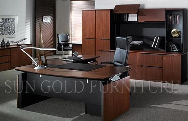 High Quality Office Suites U Shape Executive Desk with High Cabinet (SZ-OD124)