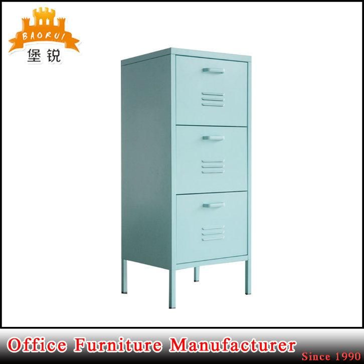 Fas-144 Colorful Modern Living Room 3 Drawer Metal Storage Cabinet