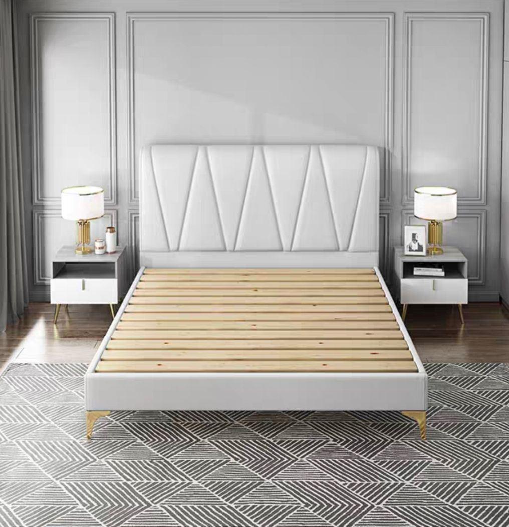 Hyc-Bl16 New Design Modern Nordic Style Solid Wood Bed for Bedroom