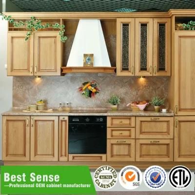 Best Sense Newly Modern Solid Wood Kitchen Furniture