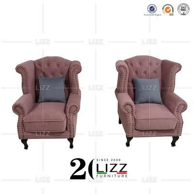 Hot Selling China Factory Wholesale Modern Style Living Room Furniture Wooden Frame Genuine Leather Chair