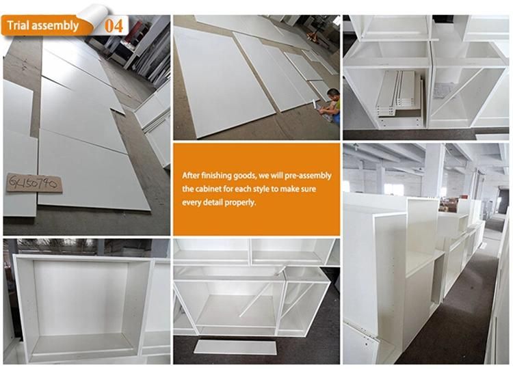 Customize Grey Lacquer Kitchen Cabinet Factory Directly