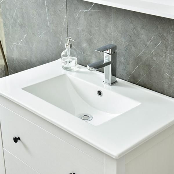 Hotel Modern Bathroom Cabinet Waterproof Floor Mounted Bathroom Vanity