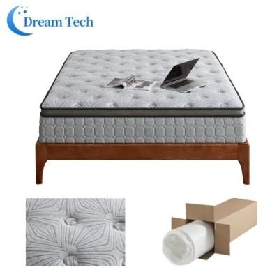 Comfortable King Queen Size Mattress in a Box Pocket Spring Mattress for Modern Bedroom Furniture Set