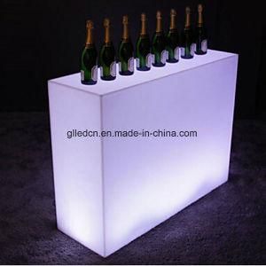 RGB Plastic LED Night Club Bar Counter Design for Living Home Furniture