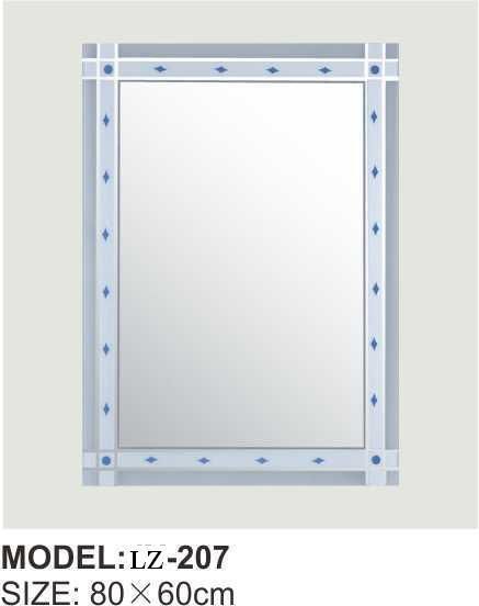 Simple Modern Wall Mounted Bathroom Glass Mirror Rectangle