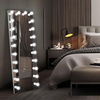 Hollywood Makeup Vanity LED Lighted Full Length Body Floor Mirror