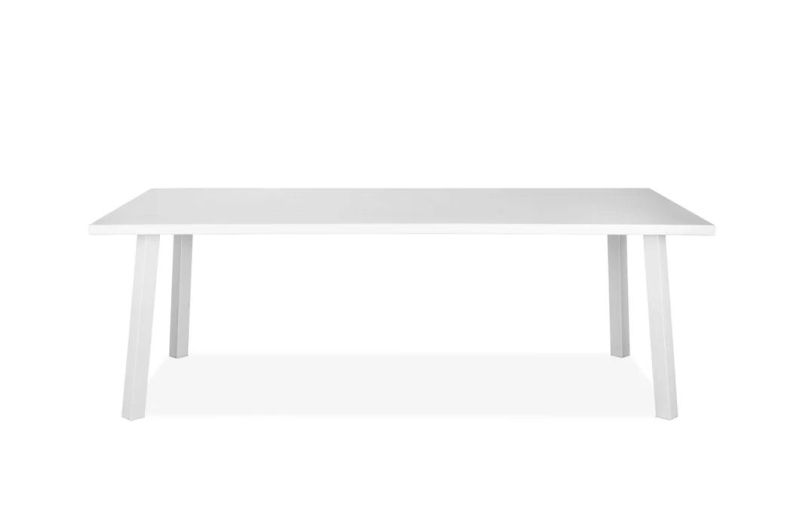 Modern Indoor/Outdoor Dining Table Matte White