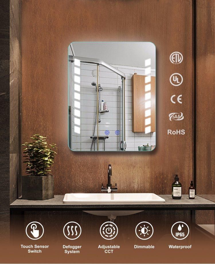 Hotel LED Lighted Bathroom Wall Mirror for Home Decoration