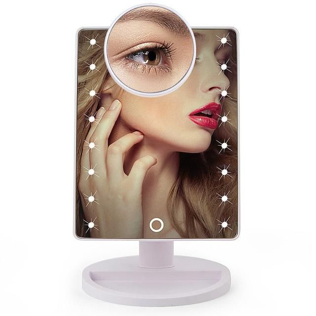 LED Professional Beauty Cosmetic 16/22 Lights Touch Screen Makeup Mirror