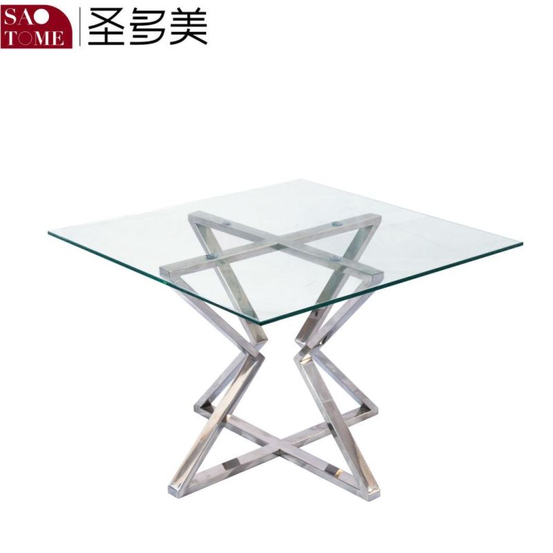 Modern Living Room Furniture Clear Glass Coffee Table