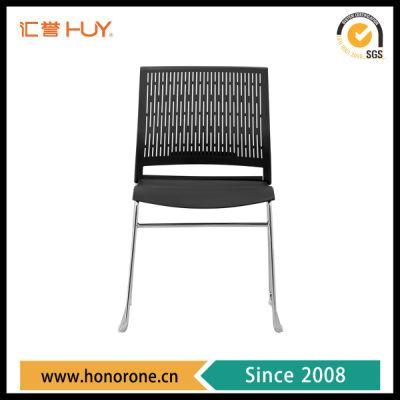 Wholesale Office Furniture Metal Frame Stackable Training Chairs Plastic Armrless