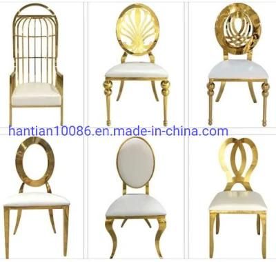 Banquet Used Hotel Furniture Stainless Steel Dining Chair for Wedding Event Rental