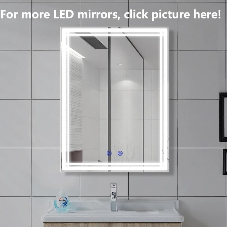 Hotel LED Wall Decorative Bathroom Mirrors with Touch Sensor