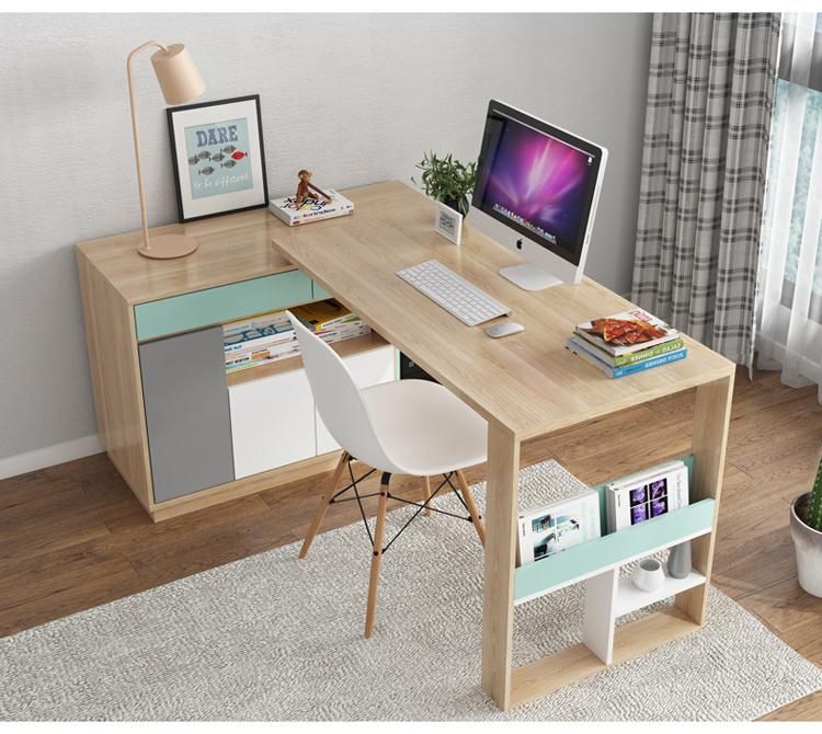 Modern Child Wooden Study Table Set /Adjustable Computer Desk Customized