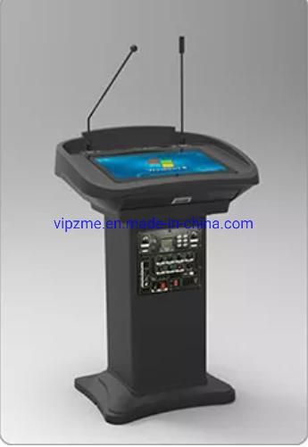 Audio Visual Smart Lectern Interactive E Podium for Meeting Room with CE