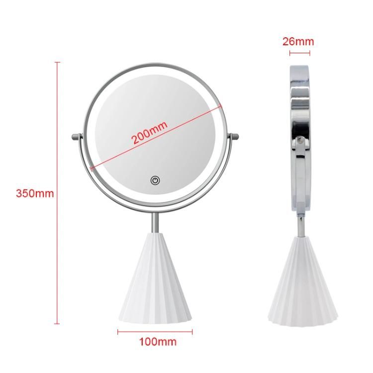 360 Rotation 1X/10X Magnifying Table Makeup Vanity LED Mirror