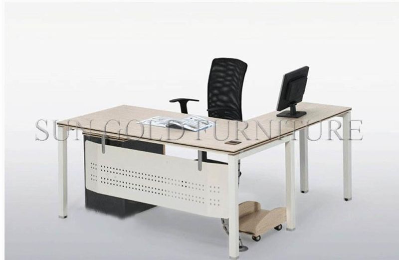 Wooden L Shaped New Design Reception Executive Desk (SZ-OD224)