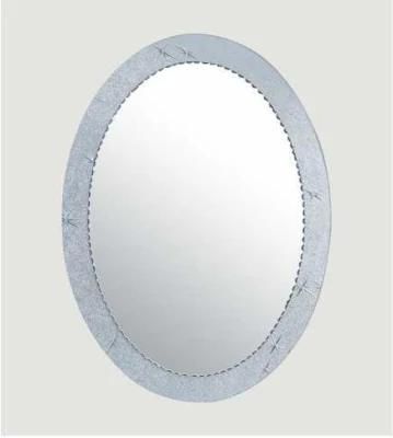 Fashion Modern Retro Bathroom Mirror Oval-Shaped Wall Mounted