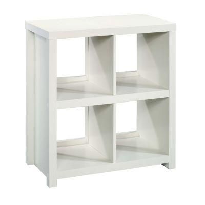 4-Cube Bookcase, White Finish