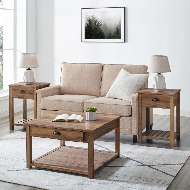 Modern Rustic Square Coffee Table