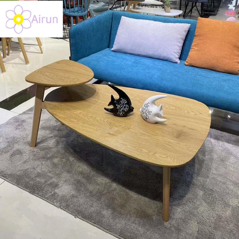 Chinese Luxury Fancy Living Room Furniture MDF Wooden Scandinavian Side Table Coffee Table