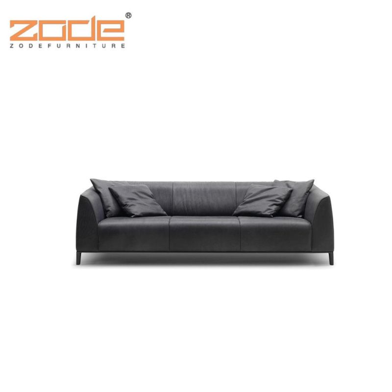 Zode Elegant Modern Design Couches Living Room Furniture Leather Single Office Sofa Set