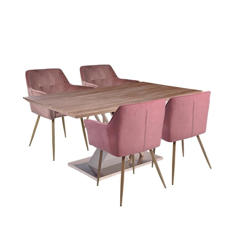 Hot Sale Room Furniture Modern Square Dining Table with MDF Base