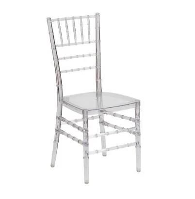 New Design Polycarbonate Clear Chiavari Chair for Wedding Rental