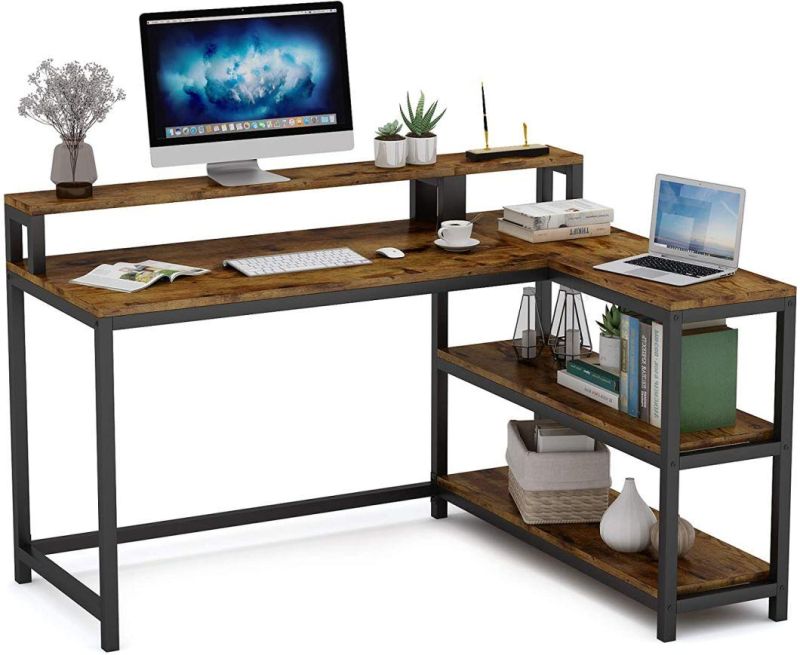 Modern Computer Desk Home Simple Economical Office Desk with Shelf