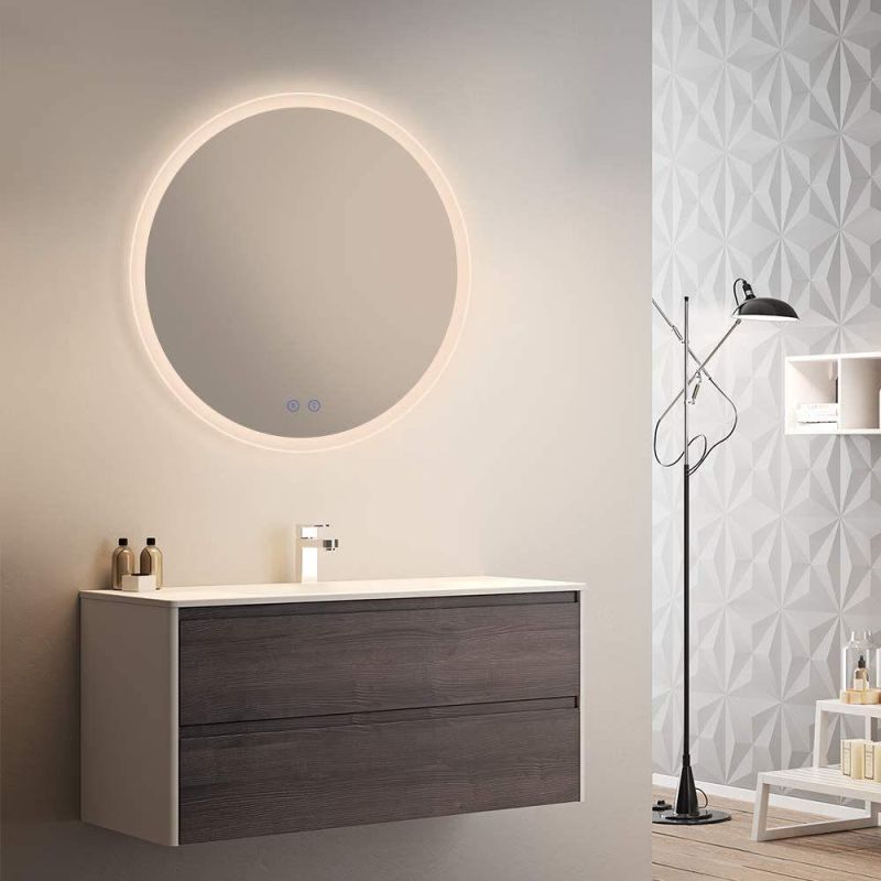 LED Intelligent Light-Emitting Bathroom Mirror for Home Hotel Decoration with Dimmer & Anti-Fog