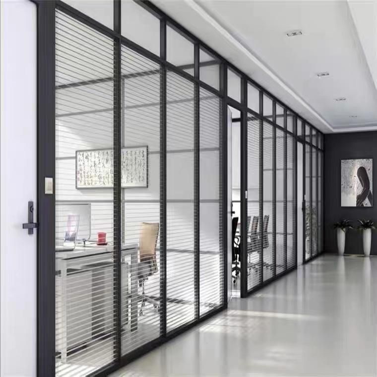 Modern High End Office High Wall Partition with Tempering Glass