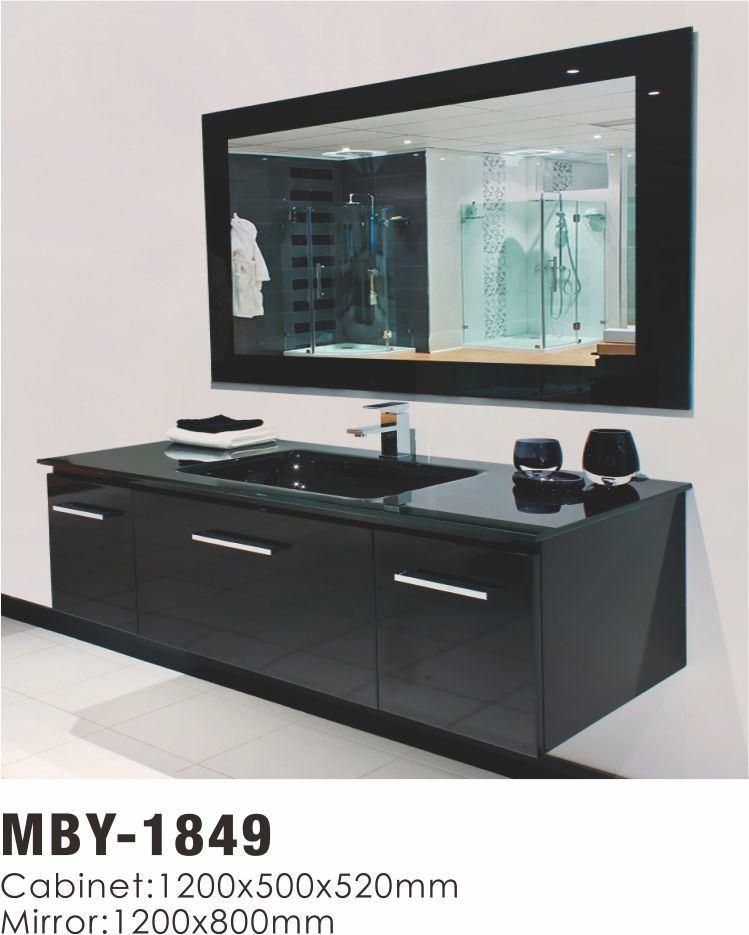 Modern MDF Bathroom Vanity Cabinet Double Sink Sanitary Ware