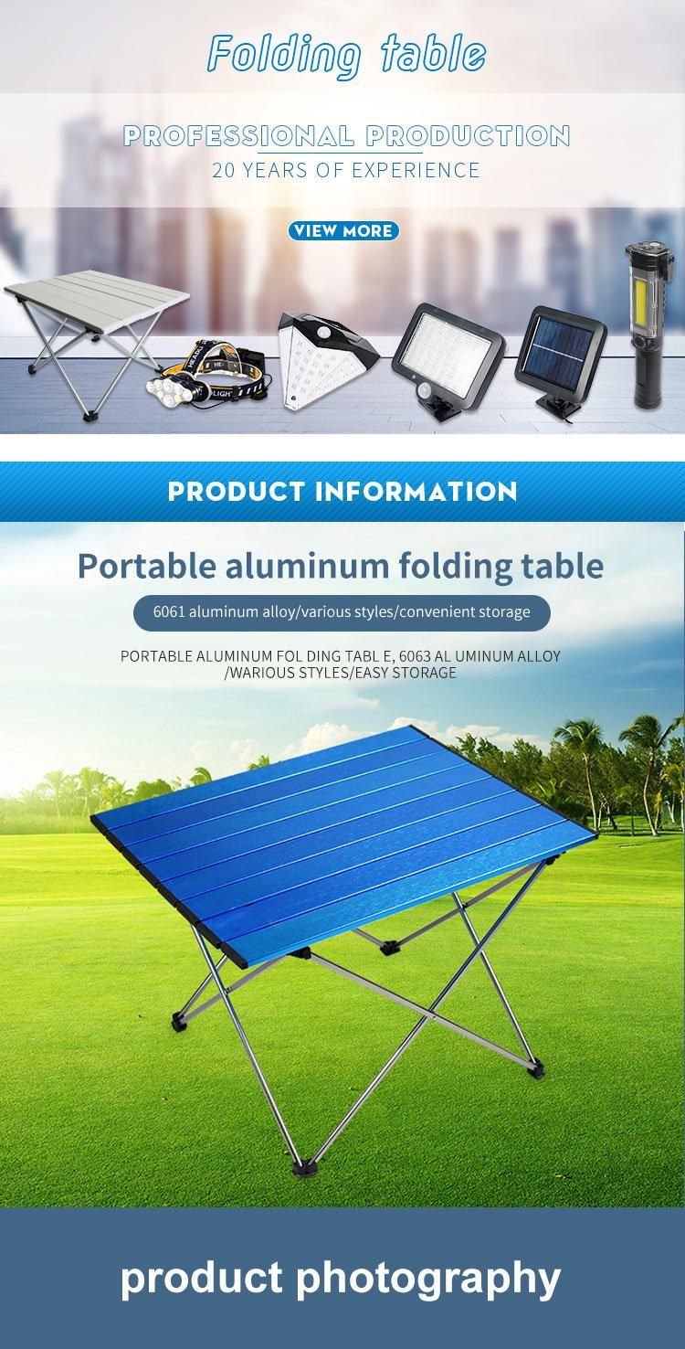 Portable Outdoor BBQ Camping Picnic Folding Table Lightweight Aluminum Alloy Assembly Modern Design Outdoor Tables