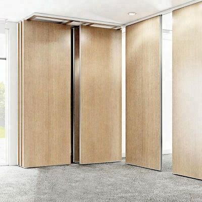 Shaneok MDF Wooden Movable Dividers for Room or Office Partition Folding or Hanging