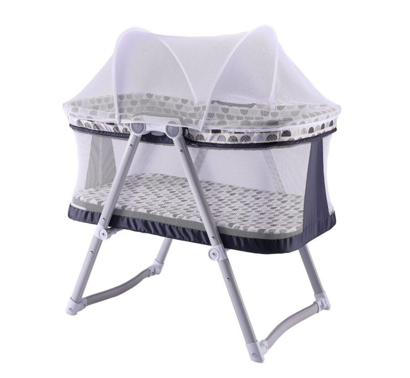 Portable Baby Sleeping Bed Easy Folding with Mosquito Net Cradle Baby Crib