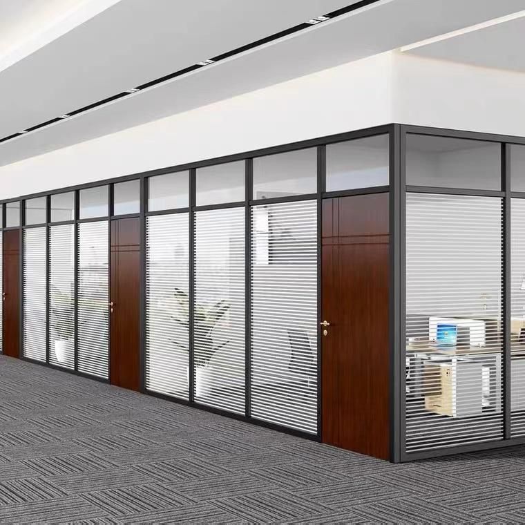 Modern High End Office High Wall Partition with Tempering Glass