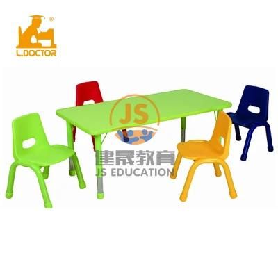 MDF Adjustable Kids Table with Chair Kindergarten Furniture Set