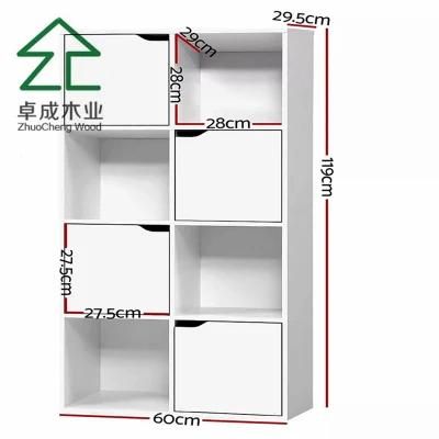 Pull out 6 Shelf Shelves Mesh Bathroom White Bookcase