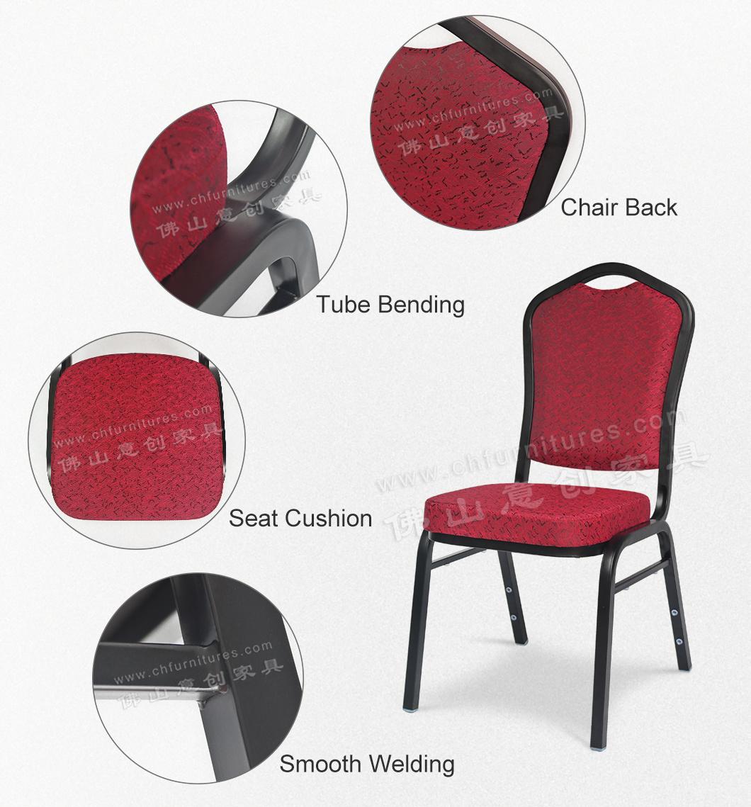 Yc-Zg36-02 Wholesale Red Paint Pointed Head Hotel Chair