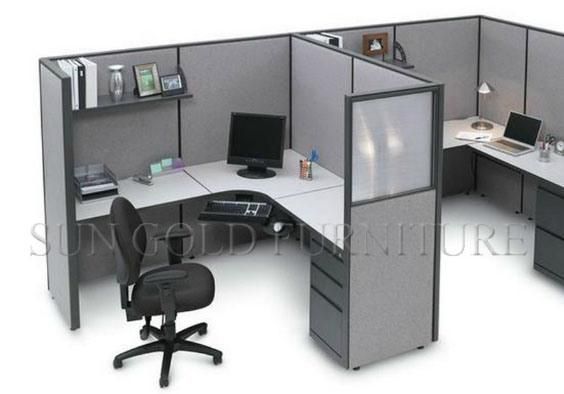 Modular Workstition Wooden Cubicle Computer Table Office Desk (SZ-WS108)