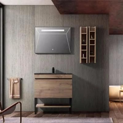 Wholesale European Modern Floor-Standing MDF Bathroom Vanity 800mm