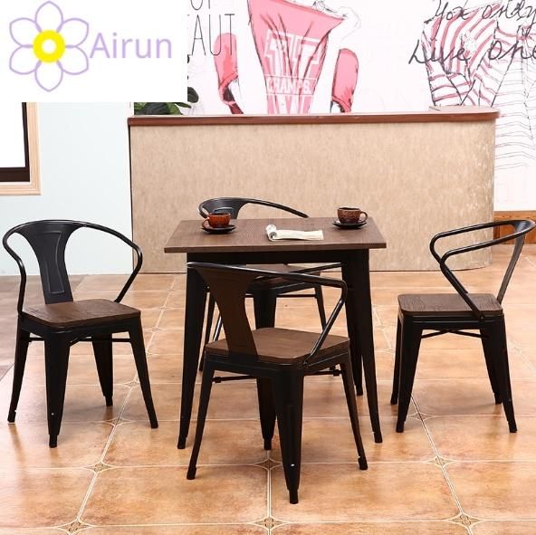 Best Price Retro Vintage Antique Iron Steel Cafe Coffee Shop Tables and Chairs Set for Sale