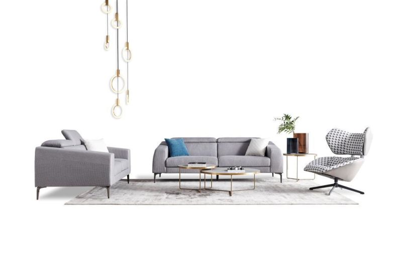 Home Living Room Furniture MID-Century Modern 3 2 1 Fabric Sofa