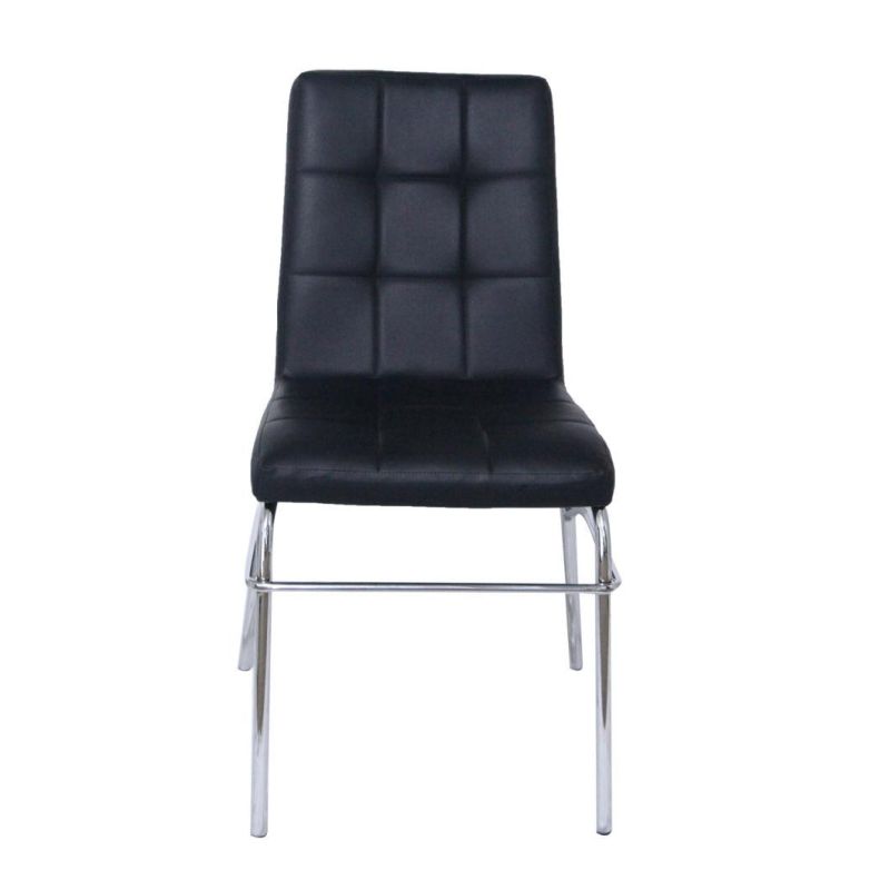 Hot Sale Modern Iron Tube with Chromed Surface Dining Chair