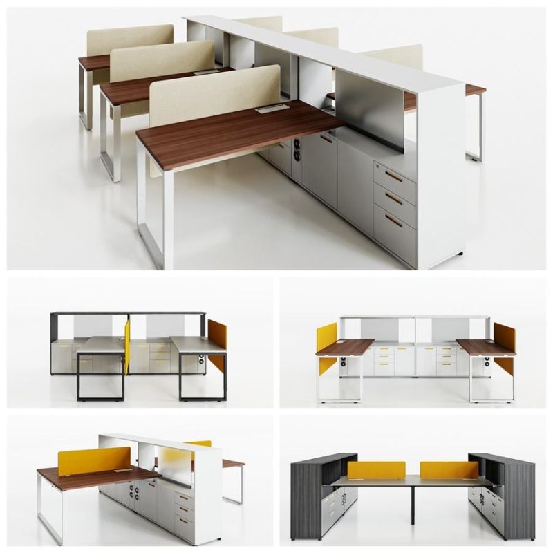 Large Space Storage Office Workstation Desk for Financial Department