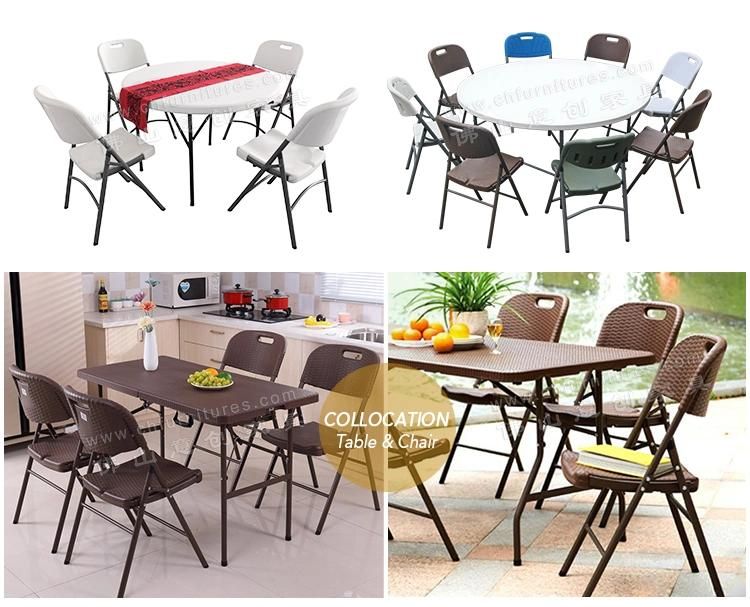 Hyc-P19-01 Modern Design Plastic Folding Chair for Home Hotel Restaurant