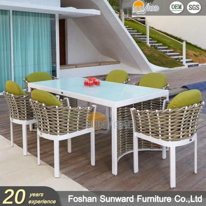 Newest Modern Rattan Dining Room Garden Hotel Villa Restaurant Dining Furniture