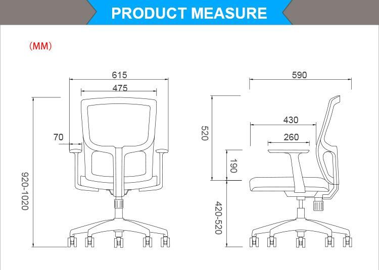 High Quality Chinese Furniture Modern Office Style Ergonomic Cheap Mesh Chair